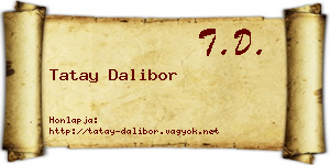 Tatay Dalibor névjegykártya